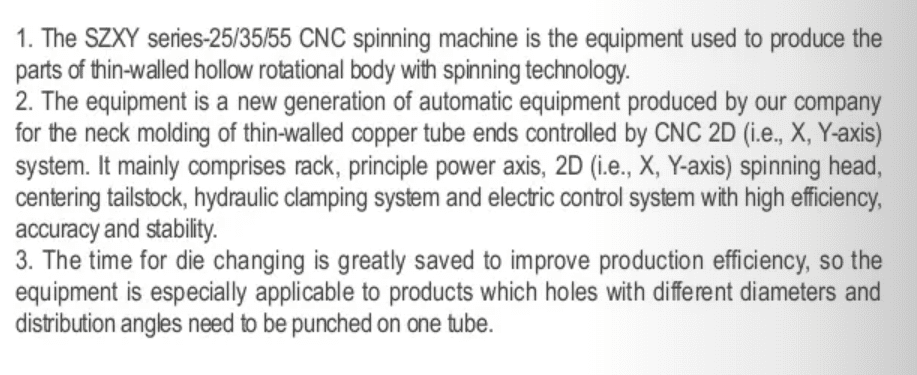 CNC pipe end spinning machine - Ginseng